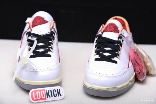 One Kick Retro White Low Red Jordan Off-White SP DJ4375-106 2 0520